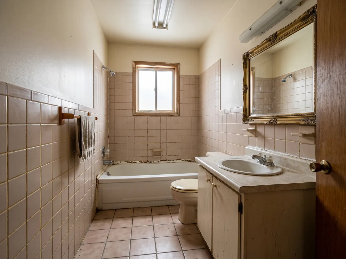 Avant — Salle de bain rénovée clé en main
